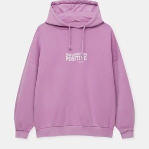 Magenta Hoodie with Positive Message